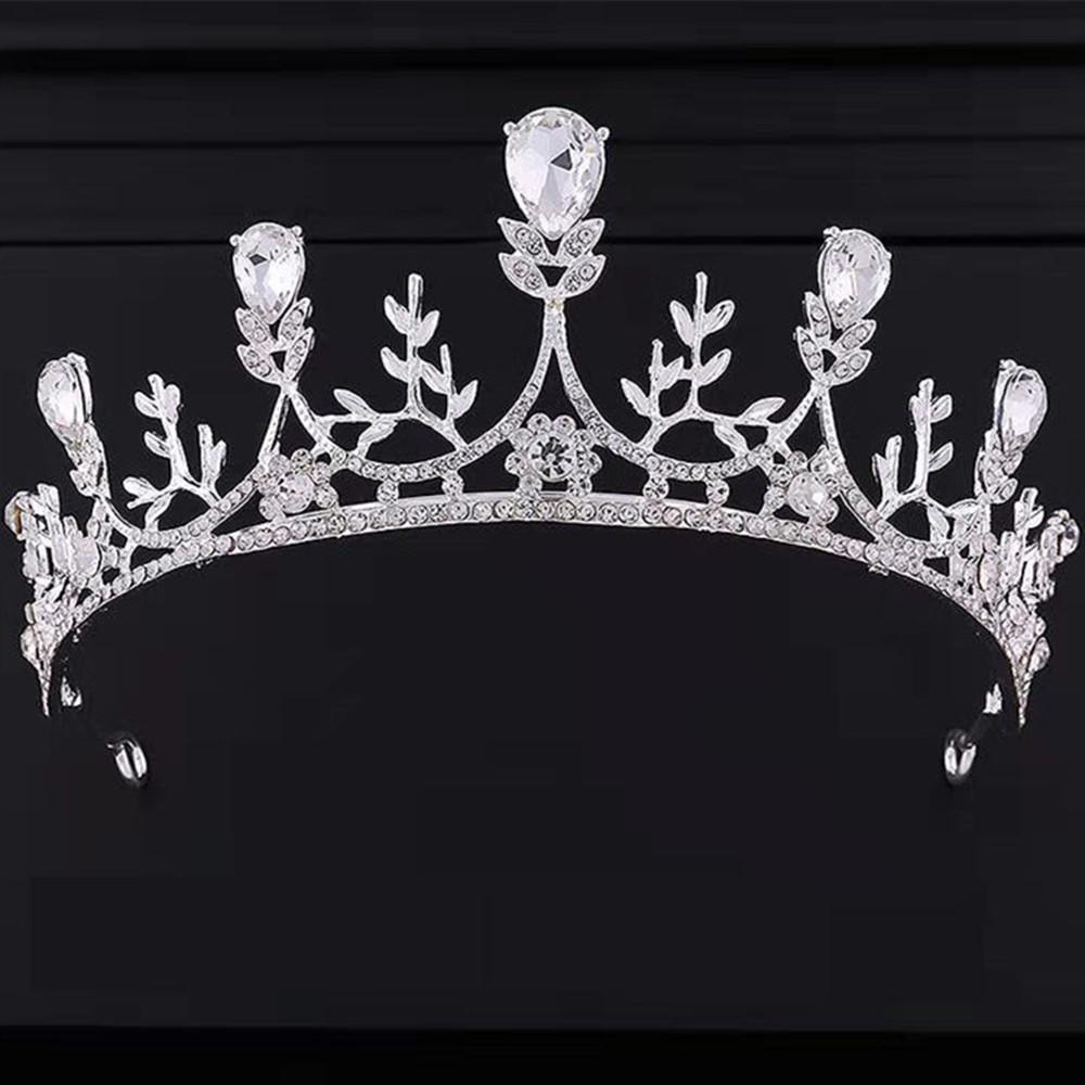 DIEZI Elegant Luxury Girls Crystal Bridal Tiara Crown Birthday Party New Fashion Bride Queen Headbands Hair Jewelry Accessories