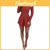 Fashion Womens Elegant Casual Romper Dress Lace Long Sleeve Sexy Jumpsuit Short