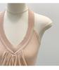 Design-Conscious Pink Pleated Halter Neck V-Neck Open-Back Slim Camisole for Women - New 2026 Summer Style