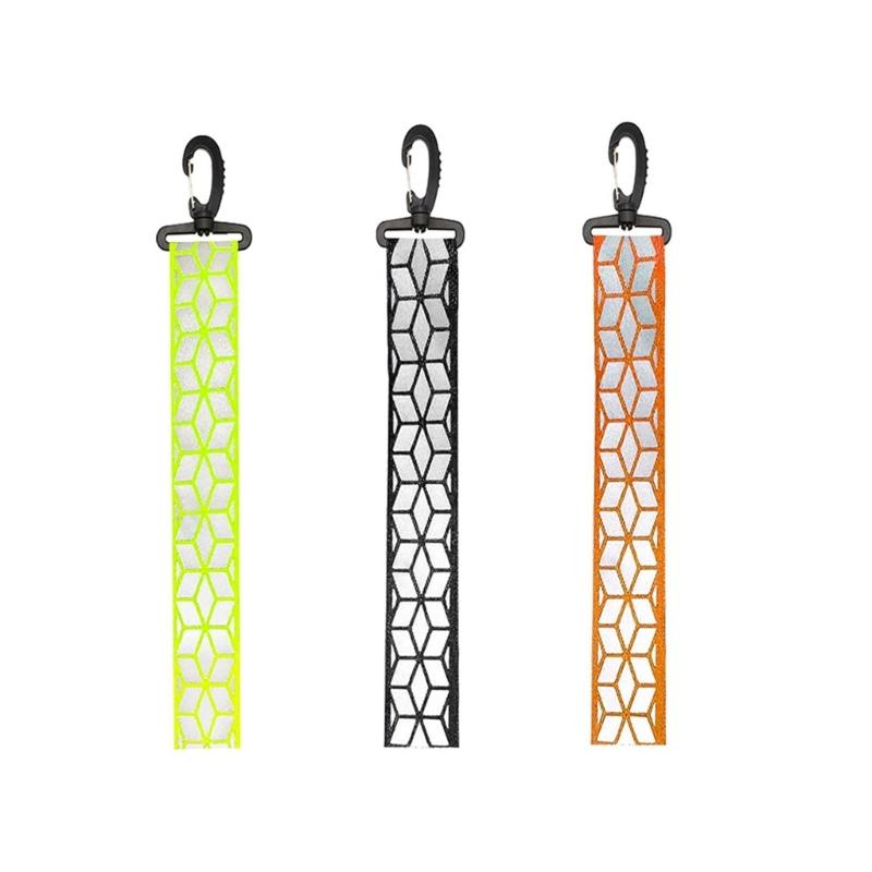 Safety Reflector Cycling Keychain Reflective Pendants Bag Safety Marker