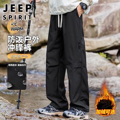 JEEP SPIRIT Men's Loose Waterproof Cargo Pants