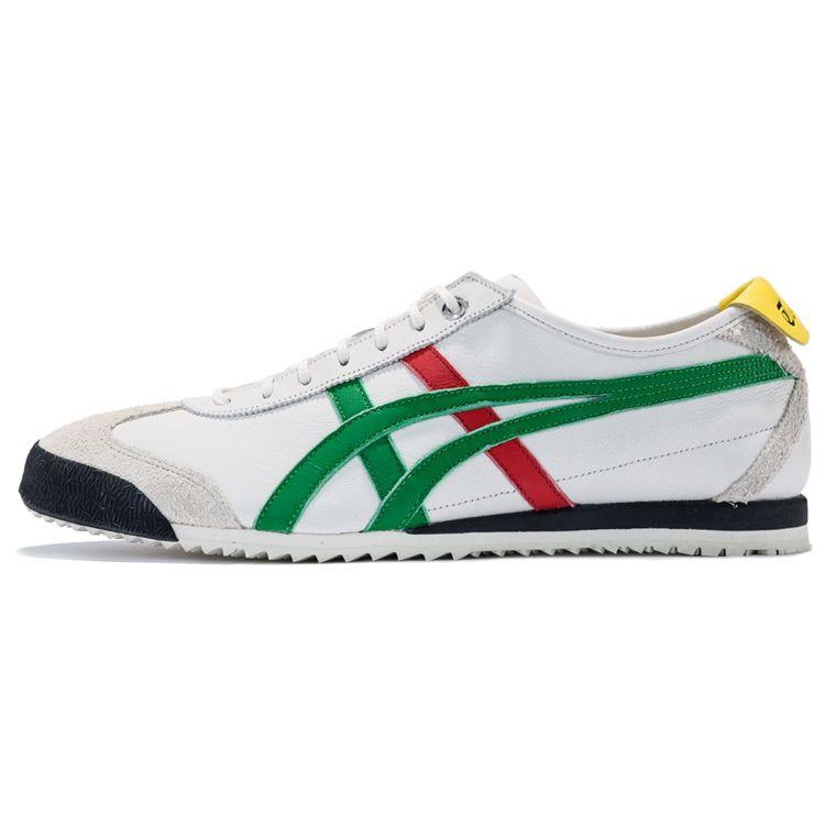Onitsuka Tiger Mexico 66 Sd Leather Sports Shoes Lightweight Breathable Low Top Casual Shoes Unisex sneaker Off-White 1183A036-100