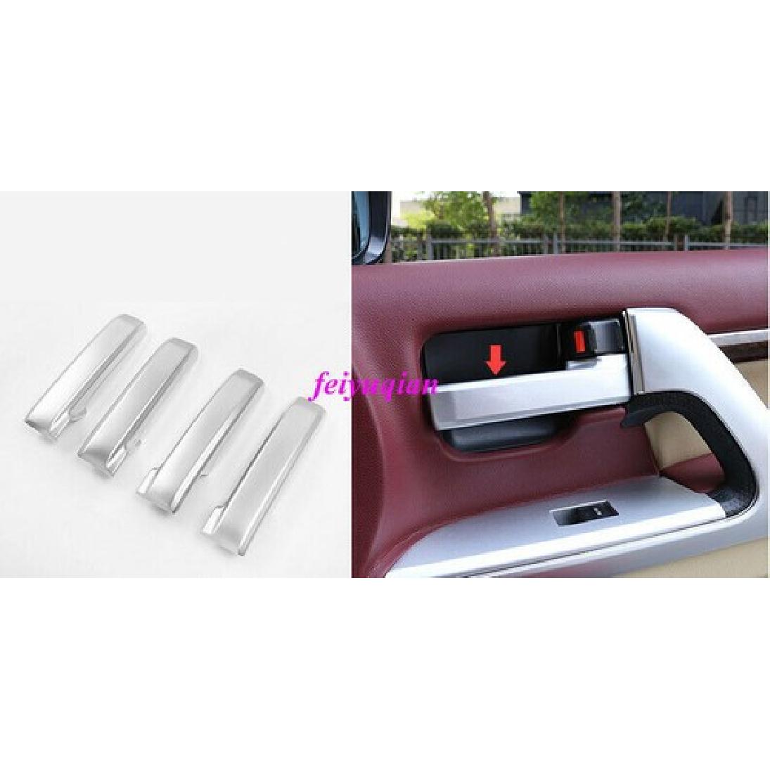 4PCS ABS Inner Door Handle Decor Cover Trim For Toyota Land Cruiser LC200 08-19