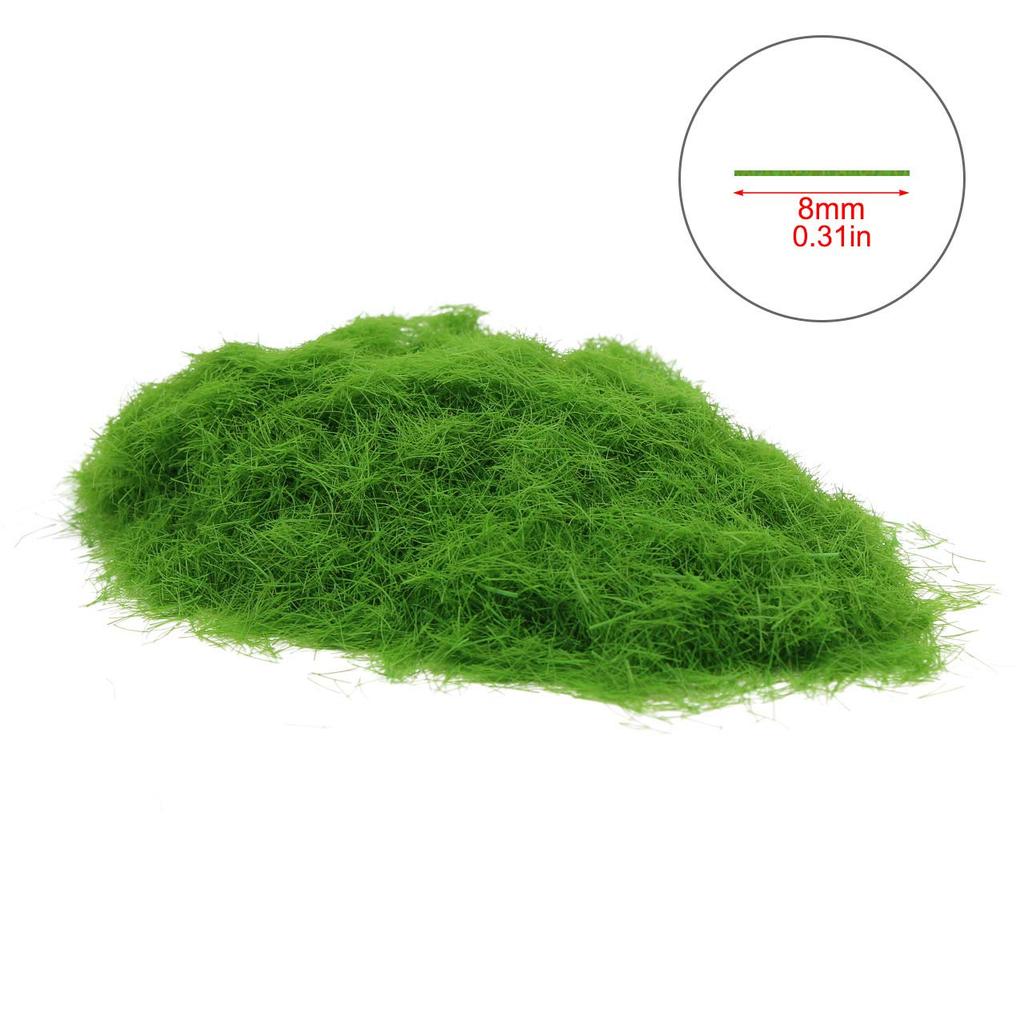 Artificial Grass Model Scenery Glass Building Miniature Railway DIY Powder, Grass, 8mm, Collection, Model, Model, Decoration, Landscape, Garden,
