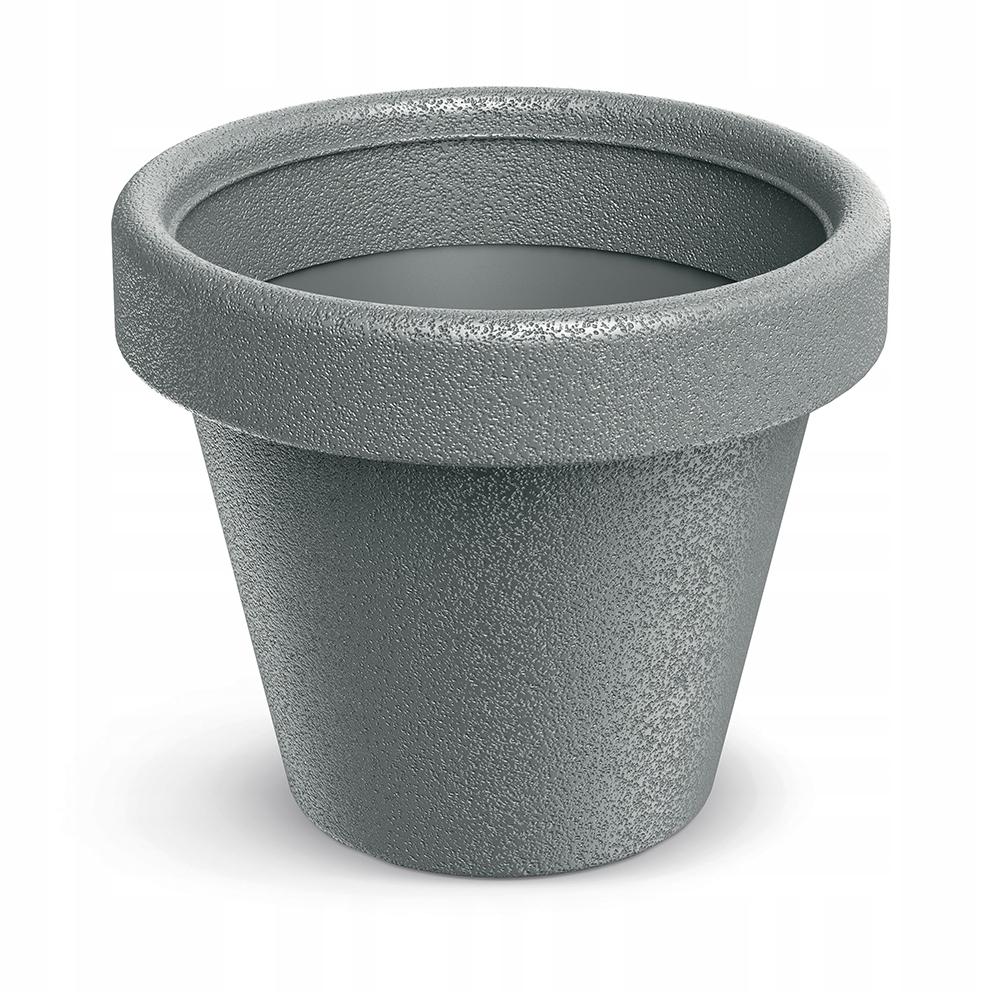 Plastic Round Planter Pot, Stone , Origina