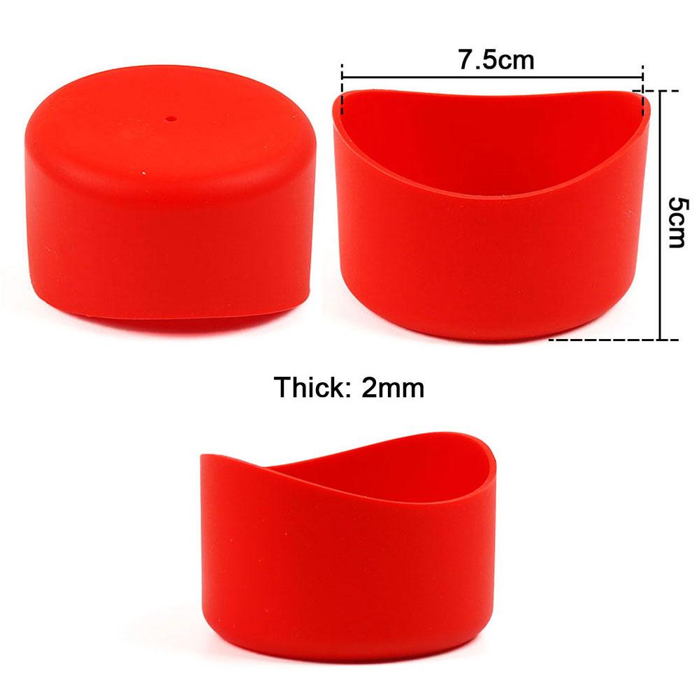 Silicone World 75MM Irregular Silicone Cup Bottom Cover 7.5CM Arc AntiSlip Insulation Bottle Cover Sleeve Sheath Wear-resistant