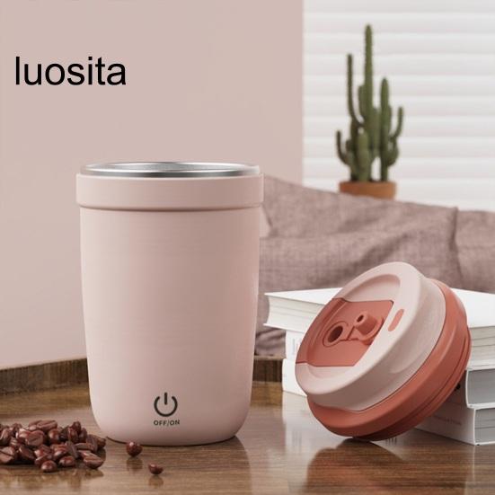Electric Stirring Cup Mug, Rechargeable Portable Stainless Steel, Home Office Electric Cup for Coffee Tea Hot Chocolate