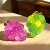 Grape Slow-Rising Squeeze Toy Soft TPR Fidget for Stress Relief Realistic Fruit-Shaped Decompression Gadget for Kids Adults