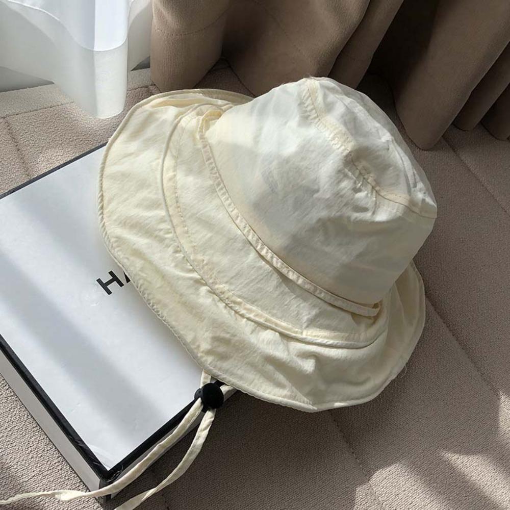 Portable Sunshade Bucket Hat Pleasantly Cool Foldable Basin Cap Quick Drying Fisherman Hat  Camping