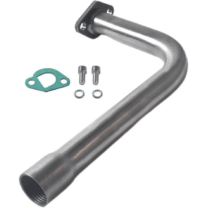 Upgrade Exhaust Pipe With Female Threaded For Predator 212Cc 196Cc Go Kart& Mini Bike, For Coleman Powersports CT200U,CT200U-EX,BT200X, For Honda