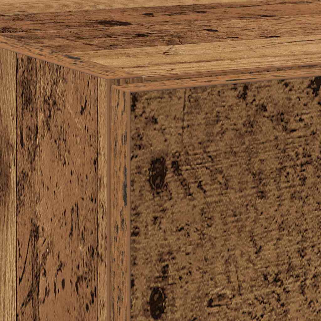 Bathroom Cabinet with Door Rustic Wood Look 59 x 37 x 59 cm Engineered Wood
