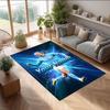 Erling Haaland Printed Crystal Velvet Rug Non‑Slip Crystal Velvet Carpet For Sofa Bedroom Indoor Home Decoration
