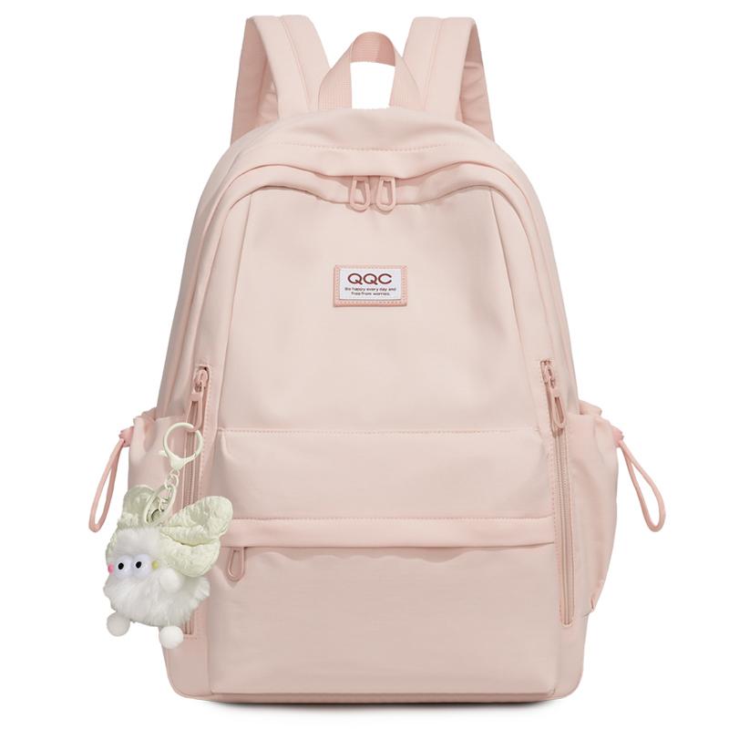 Women's Large Capacity Reduced-Burden Durable Backpack Junior High School Students Multi-Layer Multi-Pocket Schoolbag