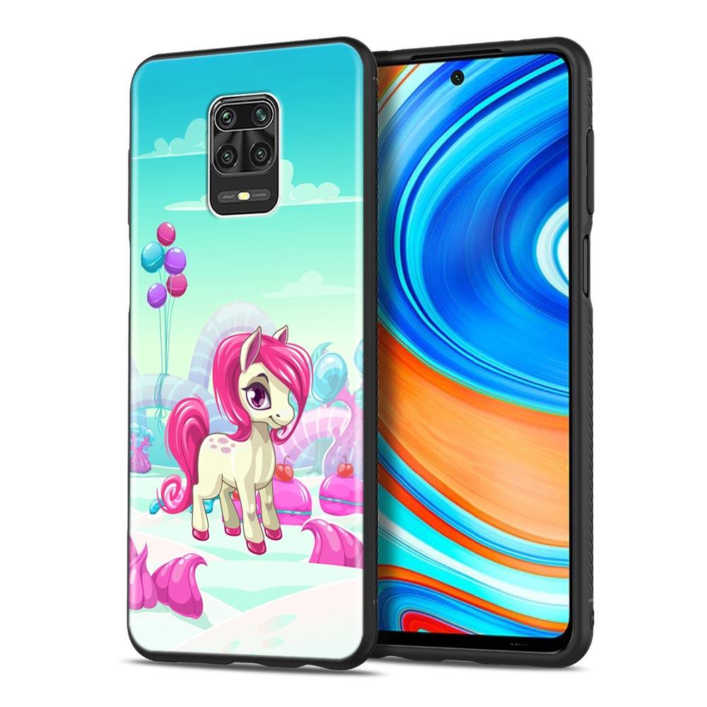 Cute Cartoon Rainbow Unicorn Animal Phone Case For Xiaomi Redmi 9 9C NFC 9T 10 10C 6 8 A K40 K50 Pro Plus Soft Shell Cover Cases