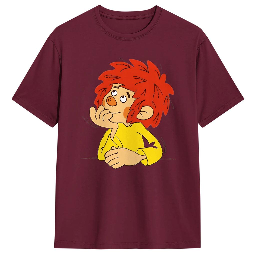 PPumuckls T Shirt Summer Streetwear TShirts Cotton Trending Tee Shirt For Unisexs Casual Tops
