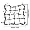 Motorrad Gepäcknetz mit 6 Metallhaken Vielseitiges Praktisches Zubehör Kleinteile Abdeckung Bungee