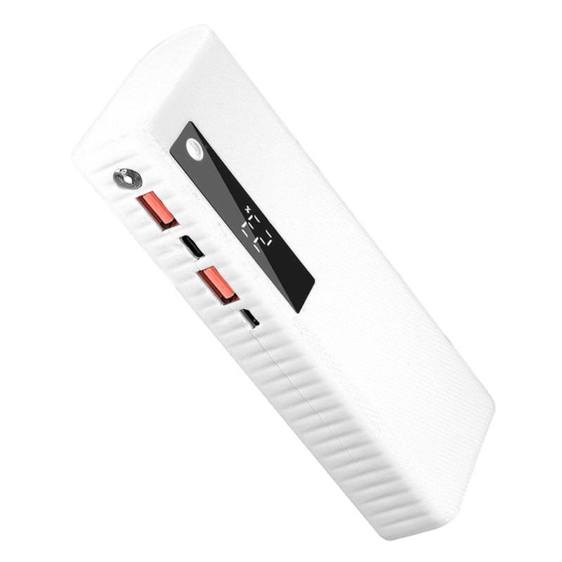 

Корпус-кейс для Powerbank на 5 аккумуляторов 20650 с быстрой зарядкой, не требующий пайки, для использования на открытом воздухе, в путешествиях, в экстренных ситуациях белый