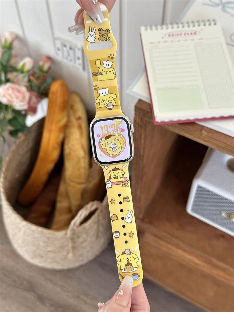 Cartoon Silicone Buckle Band for Apple Watch Series 10/9/8/SE