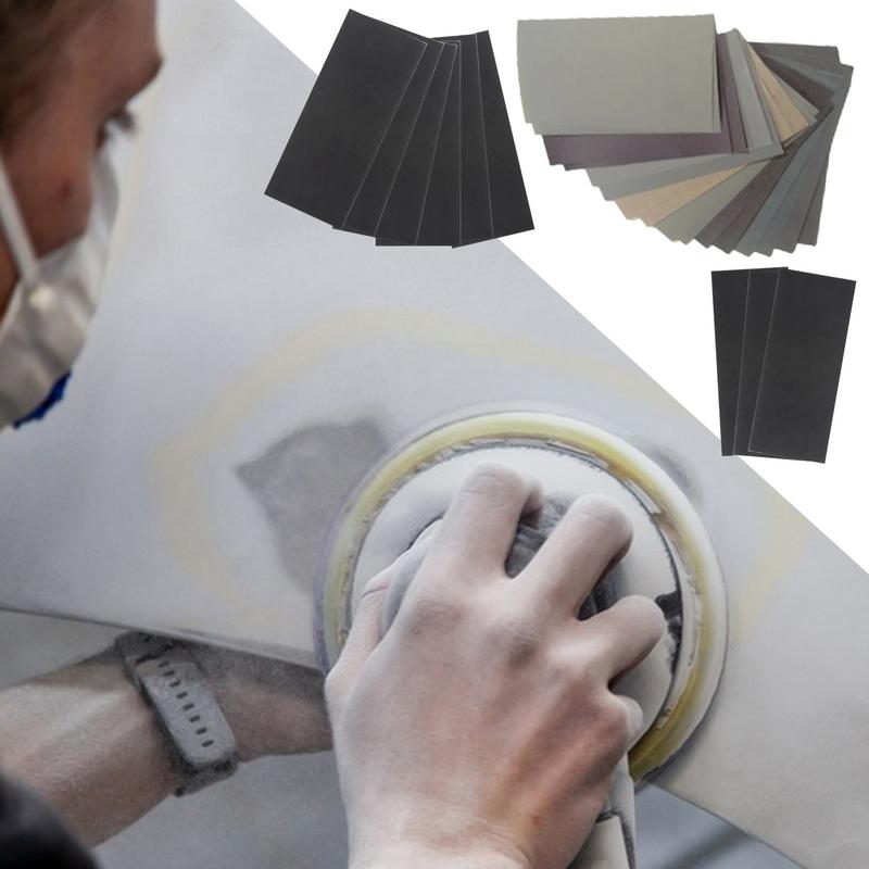 Wet Dry Sanding Paper Wet Dry Glass Buffing Sandpaper Woodworking Tool Sand Sheet For Woodworking Automotive And Crafting