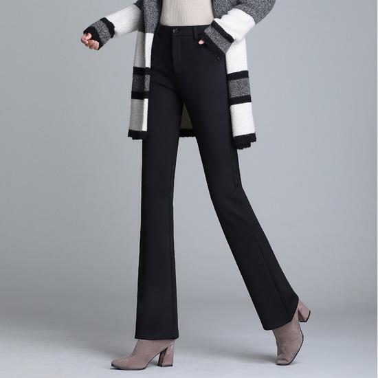Moda Bianco Campana Bottom Pantaloni per Donna Autunno Inverno Caldo  Velluto Vita Alta Pantaloni Eleganti Mujer Pantaloni Termici acquista in  modo economico — spedizione gratuita, recensioni reali con foto — Joom