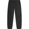 Li Ning Sports Lifestyle Series Solid Color Mid Waist Comfortable Breathable Fleece Lined Warm Jogger Knit Pants Men Bottoms Black AYKT735-1