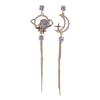 Asymmetrical Star and Moon Earrings - Elegant Luxury Design, High-End Studs with Exquisite, Generous Style