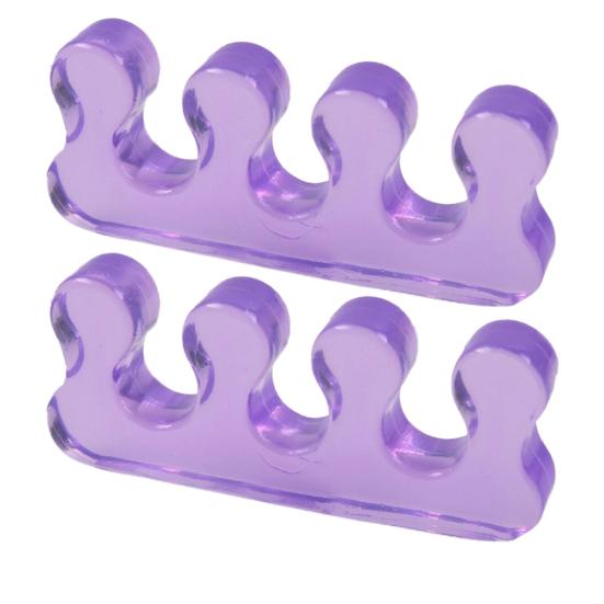 

2Pcs Unisex Valgus Toe Corrector Bunion Adjust Pain Relief Separator Foot Care фіолетовий