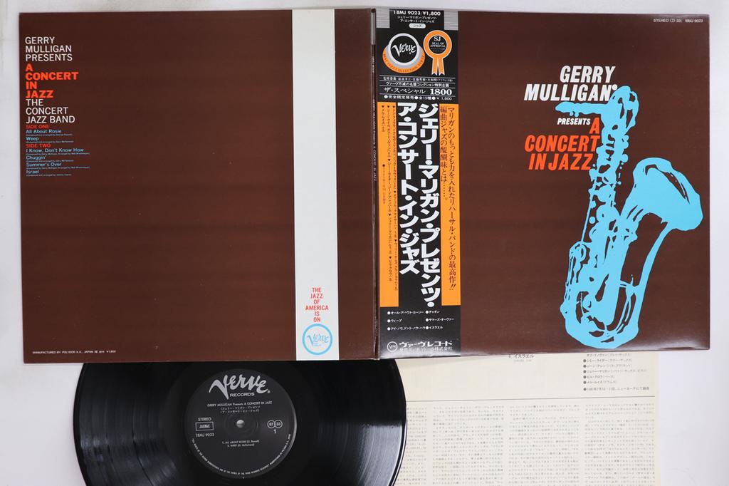 LP Record GERRY MULLIGAN - Gerry Mulligan Presents A Concert I 18MJ9023 VERVE 1981 Japan Obi Jazz Used