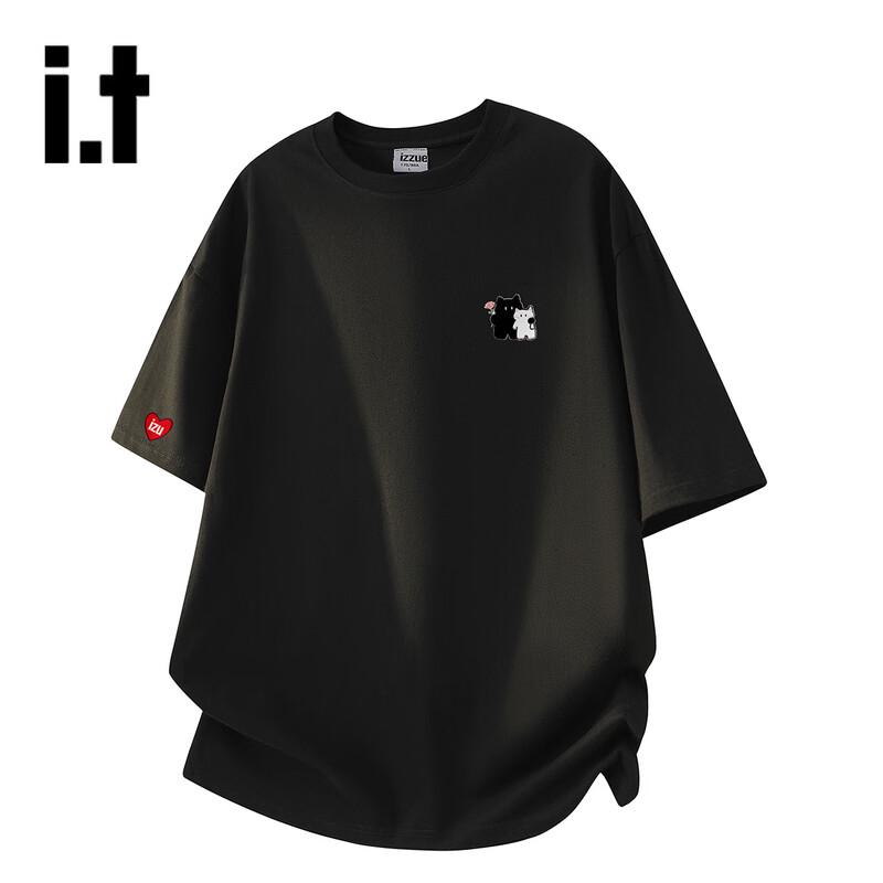 izzue i.t. Unisex Loose Fit Cotton Crew Neck T-Shirt S