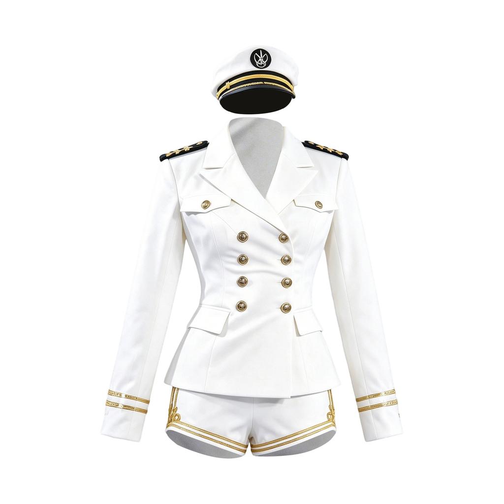 Sailor Uniform Stage Performance Costume for Women - Cosplay Dance Outfit with Skirt