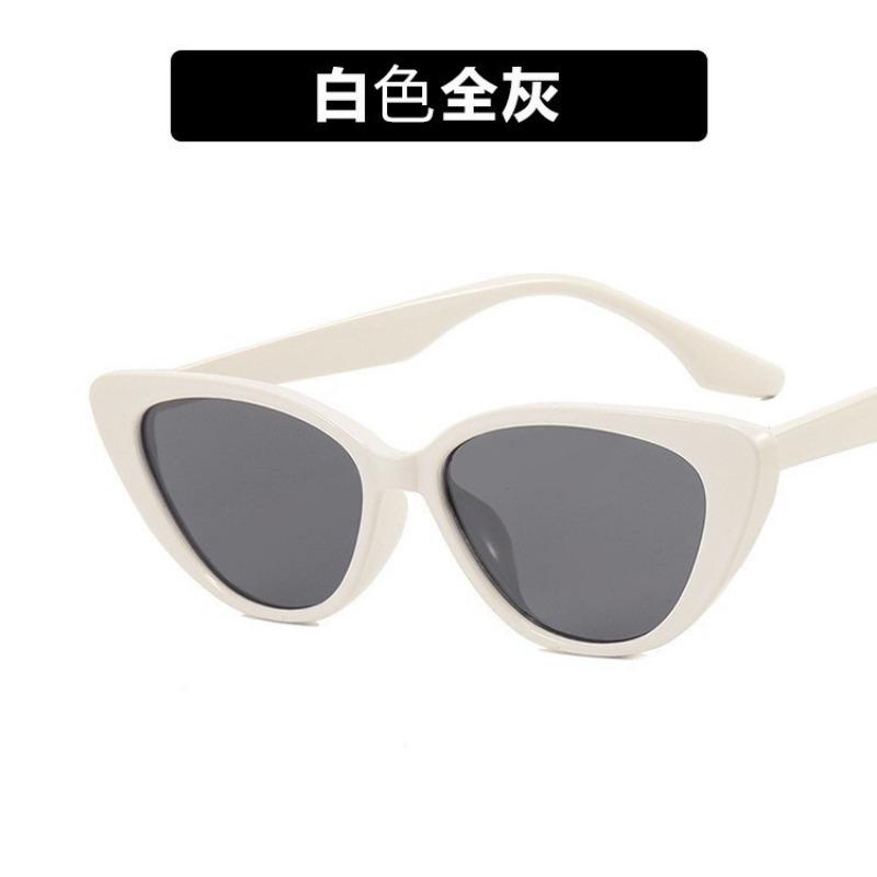 Cat Eye Bright Colored Sunglasses Women'S Slimming Outdoor Uv Resistant Sunglasses Uv400 Unpolarized Sun Protection Sunglasses