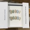 Ocean Wind Small Fish Bubble Cat Eye Shell Summer Short Hand-worn Nail Handmade Manicure Fake Nail