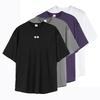 Men Running T-shirts Sports Half Sleeve T Shirt Summer Oversized Dropped Shoulders Mesh Loose O Neck Fitness Gym Clothing