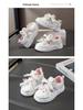 2026 Kids' Cartoon Board Shoes - Spring/Autumn, White Princess Sports Sneakers, Korean Style for Girls