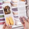 Rectangular Multi-grid Refrigerator Food Fresh-keeping Box,Transparent Plastic Sealing Box