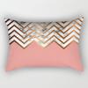 Ins Pink Geometric Waist Pillow Case Car Sofa Pillow Cushion Cover Pillow Case Pillow Case Pillow Case