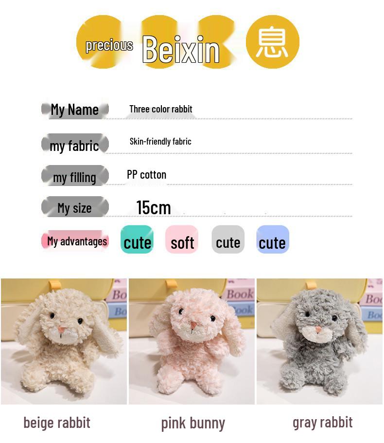 Sweet Little Rabbit Plush Doll: Cute Soothing Toy & Gift for Girls