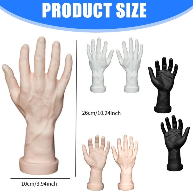 PVC-Schaufensterpuppenhand Realistisches Gefühl Tragbares Display-Werkzeug Flexible Textur für Handschuhe Armbänder Einzelhandelsgeschäft Zubehör