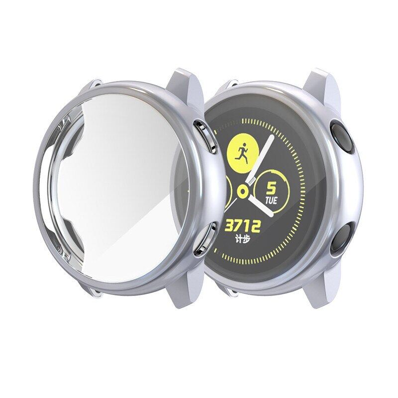 Compatible for Samsung Galaxy Watch Active Case Soft TPU Bumper Full Around Screen Protector Galaxy Watch Active 40mm SM-R500