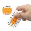 Car Tyre Tire Tread Depth Gauge Meter 0-20MM Vernier Depth Caliper Tire Tread Depth Ruler Motorcycle Trailer Van Measurer Tool