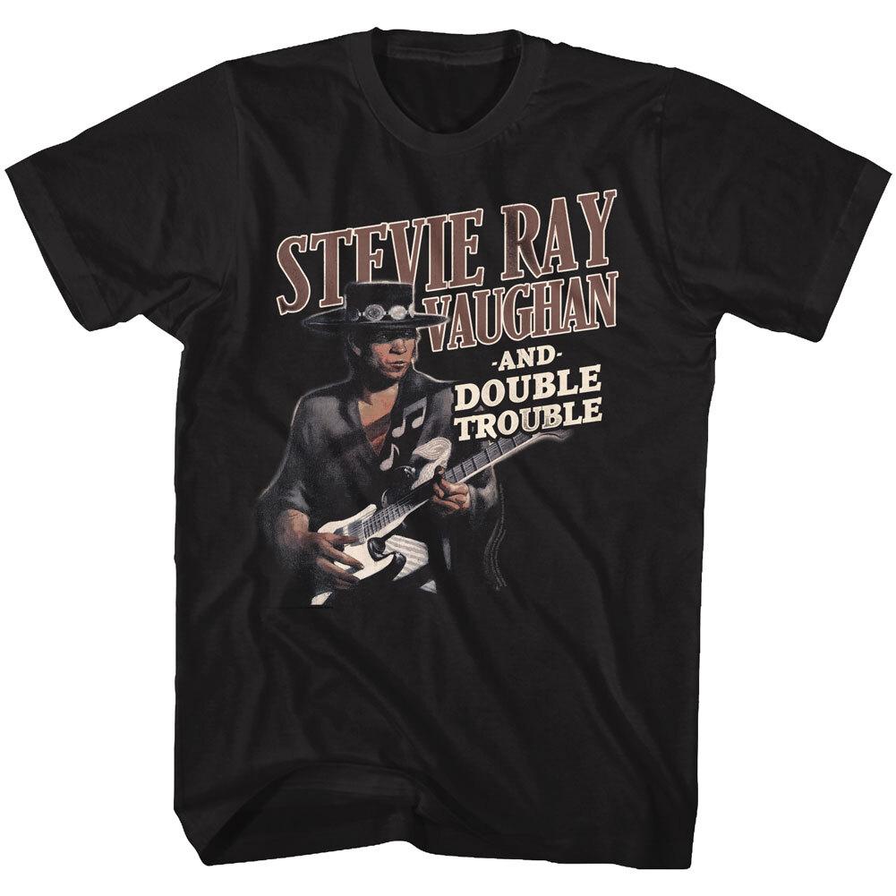Stevie Ray Vaughan And Double Trouble Live Men T Shirt Rock Music Merch XXL
