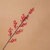 Red Fruit Golden Berry Chinese New Year Spring Festival Home Decoration Simulation Flower Golden Eucalyptus Leaf Small Fan Leaf