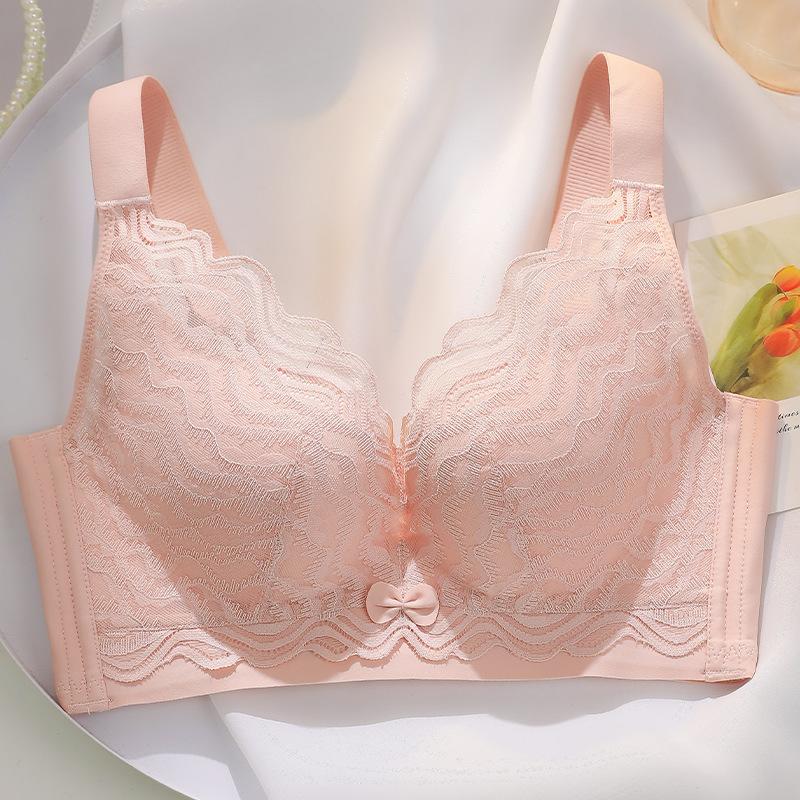 Lace Lingerie Women's Thin Folding Bra Adjustable Secondary Breast Bra Push Up Bra