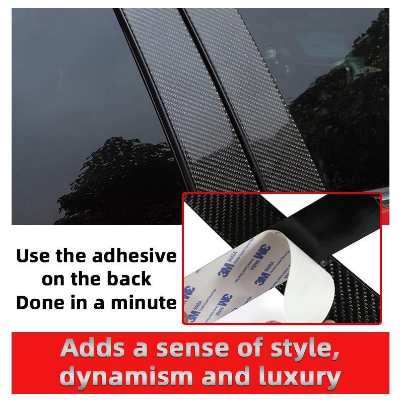 Car Window Trim Cover For Honda Civic 11th Gen Hatchback Accessories Exterior 2022 2023 2024 2025 B C Column Pillar Car Stickers