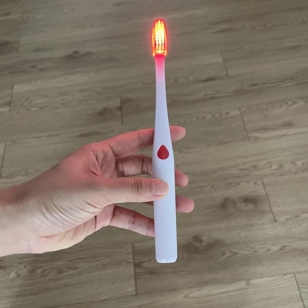 Red LED Anti-sensitive Toothbrush Use with HAP Desensitizing Toothpaste Infrared LED Light Teeth Brush