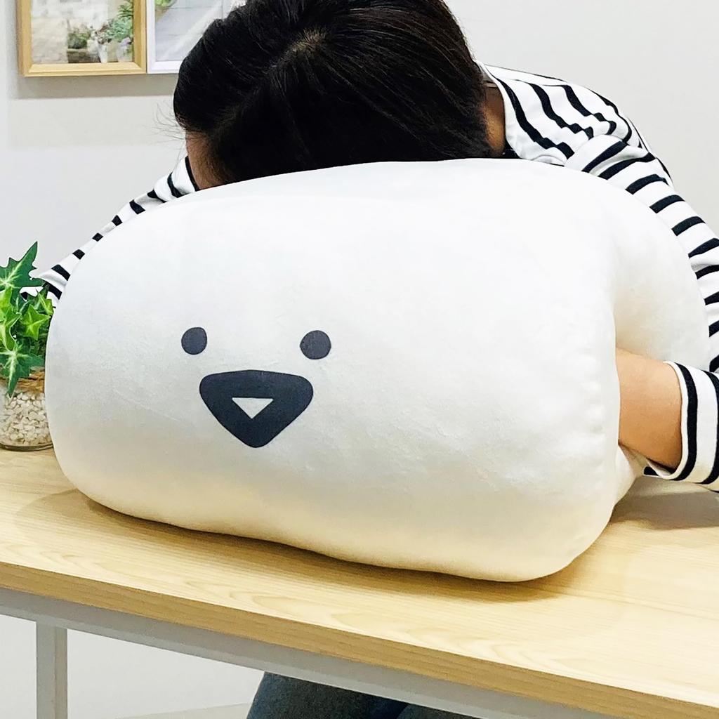 MORIPiLO Body Pillow to Me Soft and Soft to the Plush Nap Morishita Makura "Obungu Issho" (Hug Cushion) - Touch, Toy, Pillow, 40x25x25cm, White,