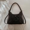 Slouchy Shoulder Bag with Front Pouch Large Capacity Everyday Fashion Tote Bag