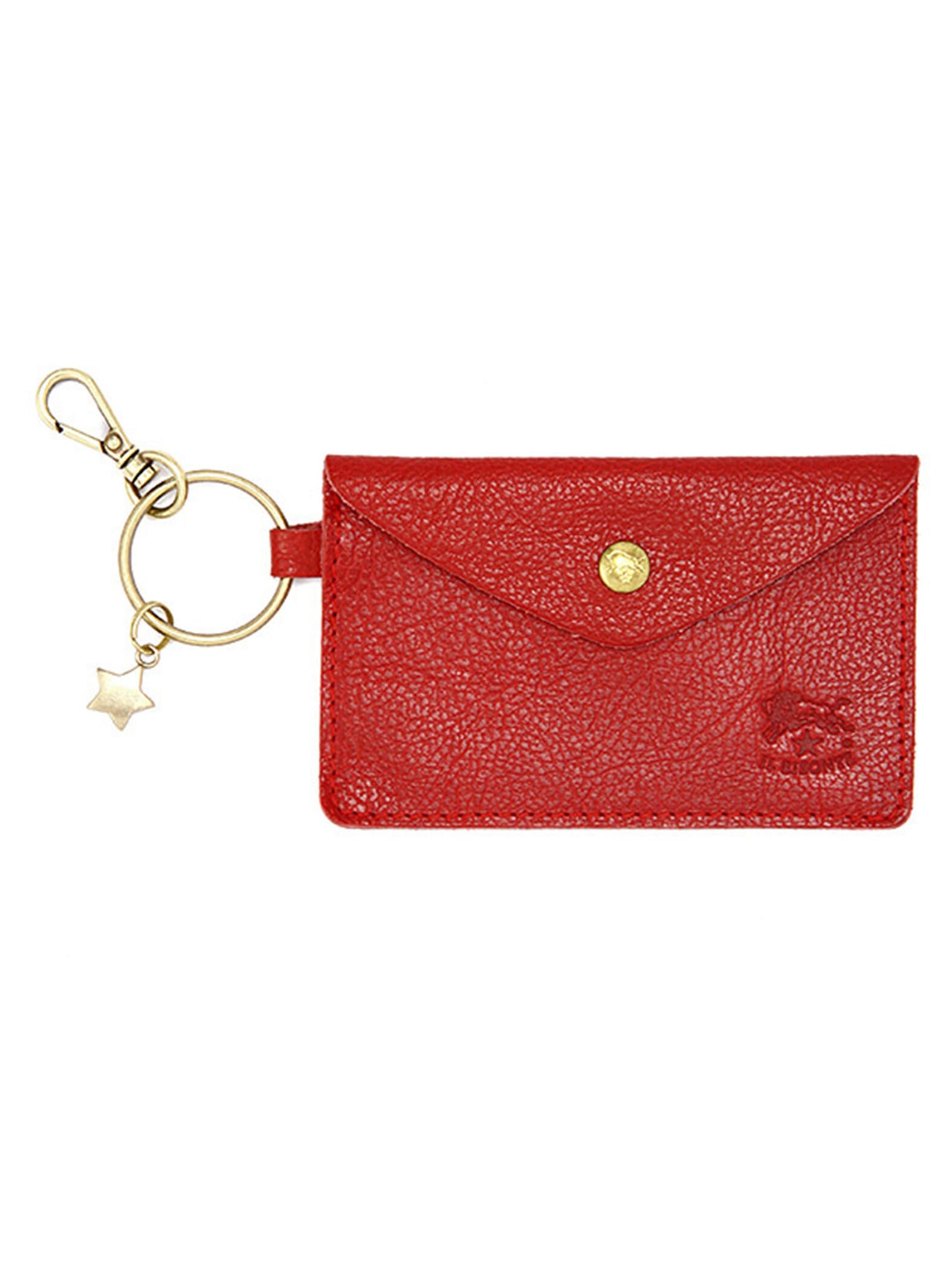 

Card case key ring F Red [Il Bizonte] 54_1_5452404350 червоний