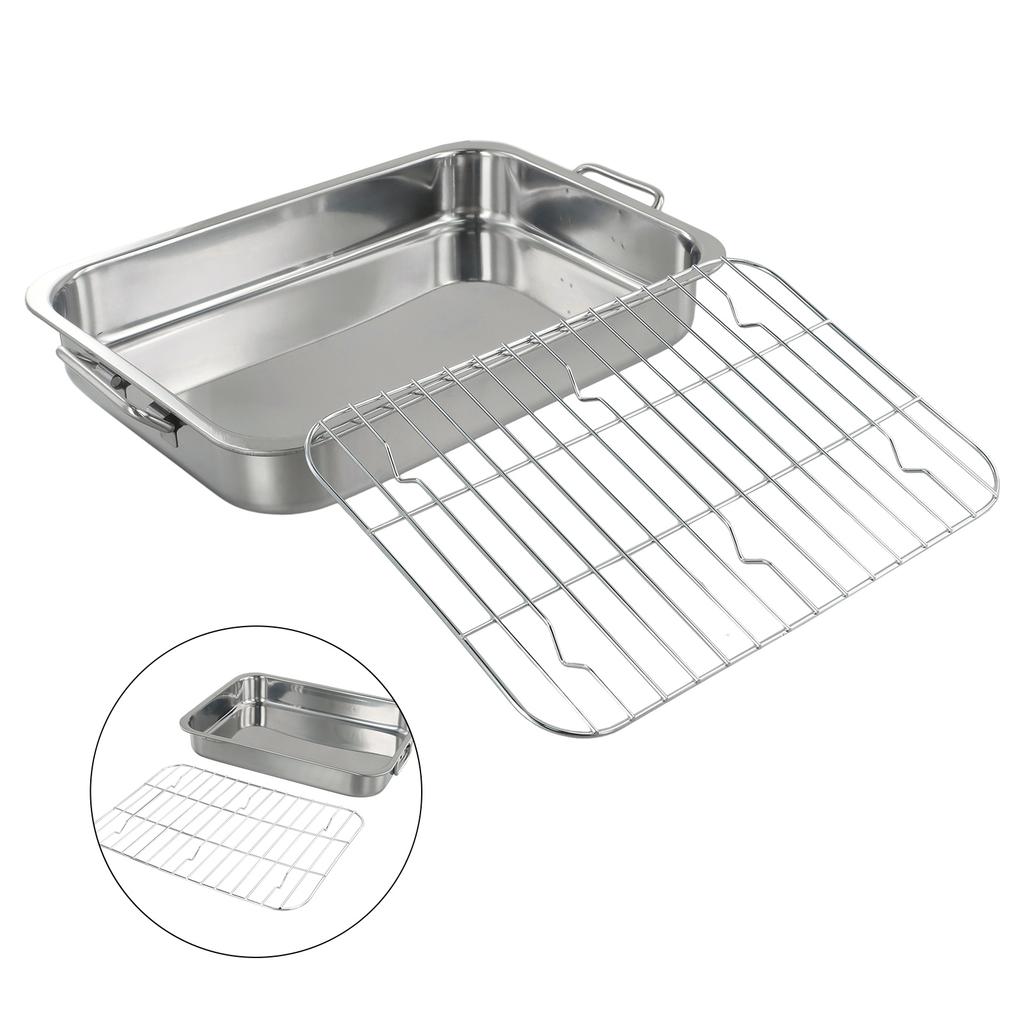 Roasting Tray Grill Rack Baking Supplies Oven Accessory Replacement Tray