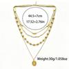 Handmade Multi Layer U Shaped Stone Clavicle Chain For Women